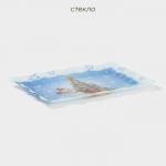 Блюдо новогоднее прямоугольное Доляна «Зимняя сказка», 25?15 см, стекло