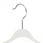 VETTA Вешалка с перекладиной, широкие плечики, 43х21,5х3 см, пластик с покрытием Soft-touch, белая