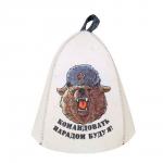 Шапка банная с принтом Амонд в асс., войлок