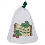 Шапка банная с принтом Амонд в асс., войлок