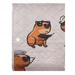 PROVANCE Капибары Покрывало стеганое 140х200см, 100% полиэстер