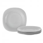 MILLIMI Грей Набор столовой посуды 19 пр., опаловое стекло, квадратный