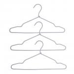 VETTA Набор вешалок, 3 шт, 40.5х20х0.5 см, металлические с текстильным покрытием