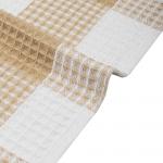 PROVANCE Basic Плед хлопок, 180х200см, клетка, бежевый