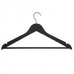 VETTA Вешалка деревянная, софт тач, 44.5x23x1.2см, черная