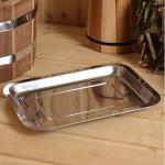 Поддон-испаритель для соляного брикета, нержавеющая сталь, 27х20см