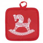 PROVANCE Красный конь Прихватка, 17х17см, 100% полиэстер