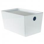 Контейнер с крышкой, белый, 18х15х30см