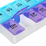 Бокс для таблеток тм VETTA, 14 отсеков, пластик, 18,5х9см