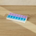 Бокс для таблеток тм VETTA, 14 отсеков, пластик, 18,5х9см