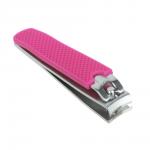 ЮНИLOOK Книпсер для ногтей с силиконовой ручкой, длина лезвий 12мм, сталь, 8см, 2-3 цвета