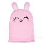 ЮL Мочалка рукавичка для ванны и душа в виде зверюшек, полиэстер, 18х13см, 3 дизайна, МС24-08