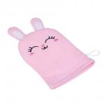 ЮL Мочалка рукавичка для ванны и душа в виде зверюшек, полиэстер, 18х13см, 3 дизайна, МС24-08