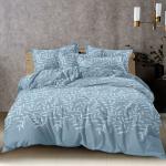 PROVANCE Нэви Комплект постельного белья 1,5 (4 предмета), микросатин, листья