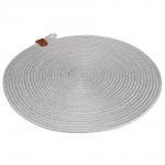 BY COLLECTION Подставка декоративная, d33см, 100% полиэстер, графит