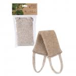 Мочалка "Длинная", лён, поролон, 35х9см