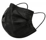 маска медицинская из нетканого материала одноразовая n5/sense/черная