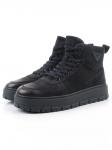 05-AW1003-6M INK. BLUE Ботинки зимние мужские (натуральная кожа, натуральный мех)