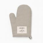 Варежка Этель «HOME», цвет серый, 26?16 см, 50%хл, 50%лен