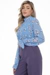 Блуза Роскошный шифон (небесный)
