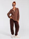 *Костюм женский флисовый с брюками "ЭРИКА" ШОКОЛАД