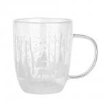 MILLIMI Кружка с двойными стенками "Новогодняя", 330 мл, стекло