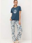 №Е20186 Пижама с брюками Японский сад