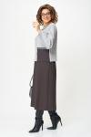 Костюм Aira Style 24132 серо-коричневый
