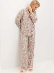 №Е20171 Пижама с брюками Античные цветы