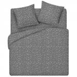 *КПБ Simple Life 2,0 спальный, бязь, 100 % хлопок, пл. 120 гр./кв.м., Штрихи серый ОП Пододеяльник 177*217, простыня 180*217, наволочка 70*70 (2 шт.)