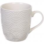 Кружка керамическая 200мл "Белая" узор