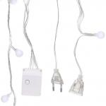 Гирлянда для дома   4м 30 ламп LED с насадками ШАРЫ 1,6 см, прозрачн. пров. 8 реж, IP-20 Теплый белый (возможность соединения) (ПЕРВАЯ ЦЕНА)