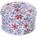 Банка жестяная "Снежинка" 900мл 13,5*7см