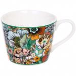 Кофейный набор 4 предмета "Цветочная радуга" (2 кружи 120мл+2 блюдца)