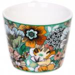 Кофейный набор 4 предмета "Цветочная радуга" (2 кружи 120мл+2 блюдца)