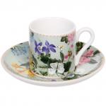 Кофейный набор 8 предметов "Цветочная фантазия" (4 кружи 100мл+4 блюдца)