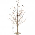 *Дерево декоративное "Зимнее чудо" 50 cм, (с подсветкой на батарейках 2хАА), Золото