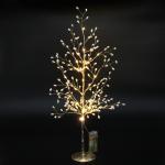 *Дерево декоративное "Волшебная ночь" 50 cм, (с подсветкой на батарейках 2хАА), Жемчуг