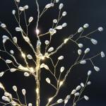 *Дерево декоративное "Волшебная ночь" 50 cм, (с подсветкой на батарейках 2хАА), Жемчуг