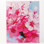 Алмазная вышивка полное заполнение «Цветы Вишни», на раме, 40?50 см