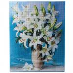 Алмазная вышивка полное заполнение «Лилии», на раме, 40?50 см