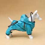 Комбинезон для собак, демисезонный с козырьком, размер XL (ДС 40, Ог 58, ОШ 43 см), г