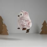 Интерьерная кукла текстильная «Совушка пушистик сиреневая», 11.5?7.7?10 см