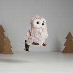 Интерьерная кукла текстильная «Совушка пушистик сиреневая», 11.5?7.7?10 см