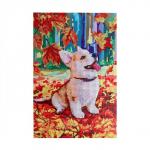 Алмазная мозаика на подрамнике с частичным заполнением «Корги», 20?30 см