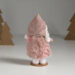 Интерьерная кукла текстильная «Девочка в тёплом розовом платьишке», 5.5?5.5?13.5 см