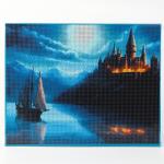 Алмазная вышивка полное заполнение «Сказочный замок», на раме, 40?50 см