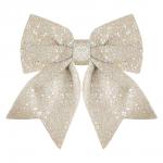 СНОУ БУМ Бант 15x20 см, полиэстер, шампань