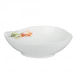 MILLIMI Лилия Салатник, опаловое стекло, 1000мл, 19х7см, треугольная форма