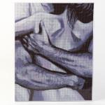 Алмазная вышивка полное заполнение «Пара», на раме, 40?50 см